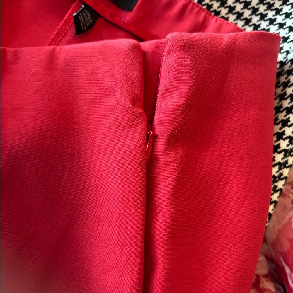 Vibrant Red Skinny Ankle Pants - Picture 3 of 5
